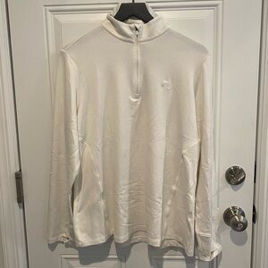 Rhoback Women’s Quarter Zip Long sleeve QZip White Size XL